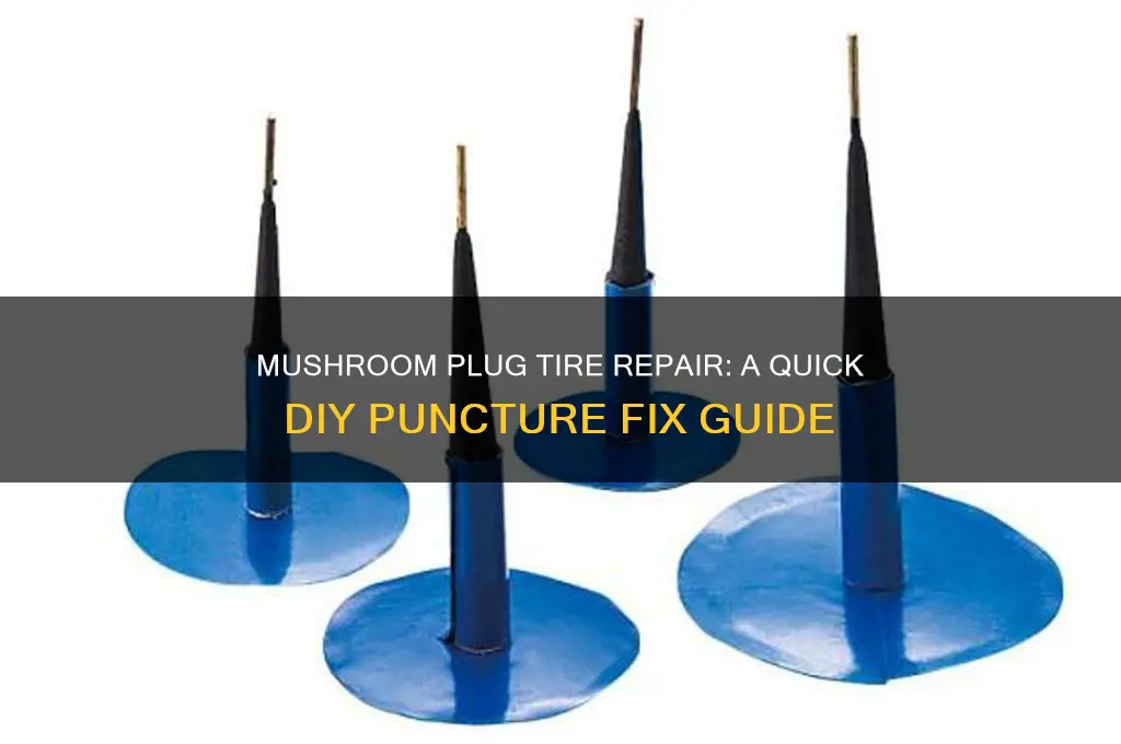 how to patch a tire using a mushroom plug