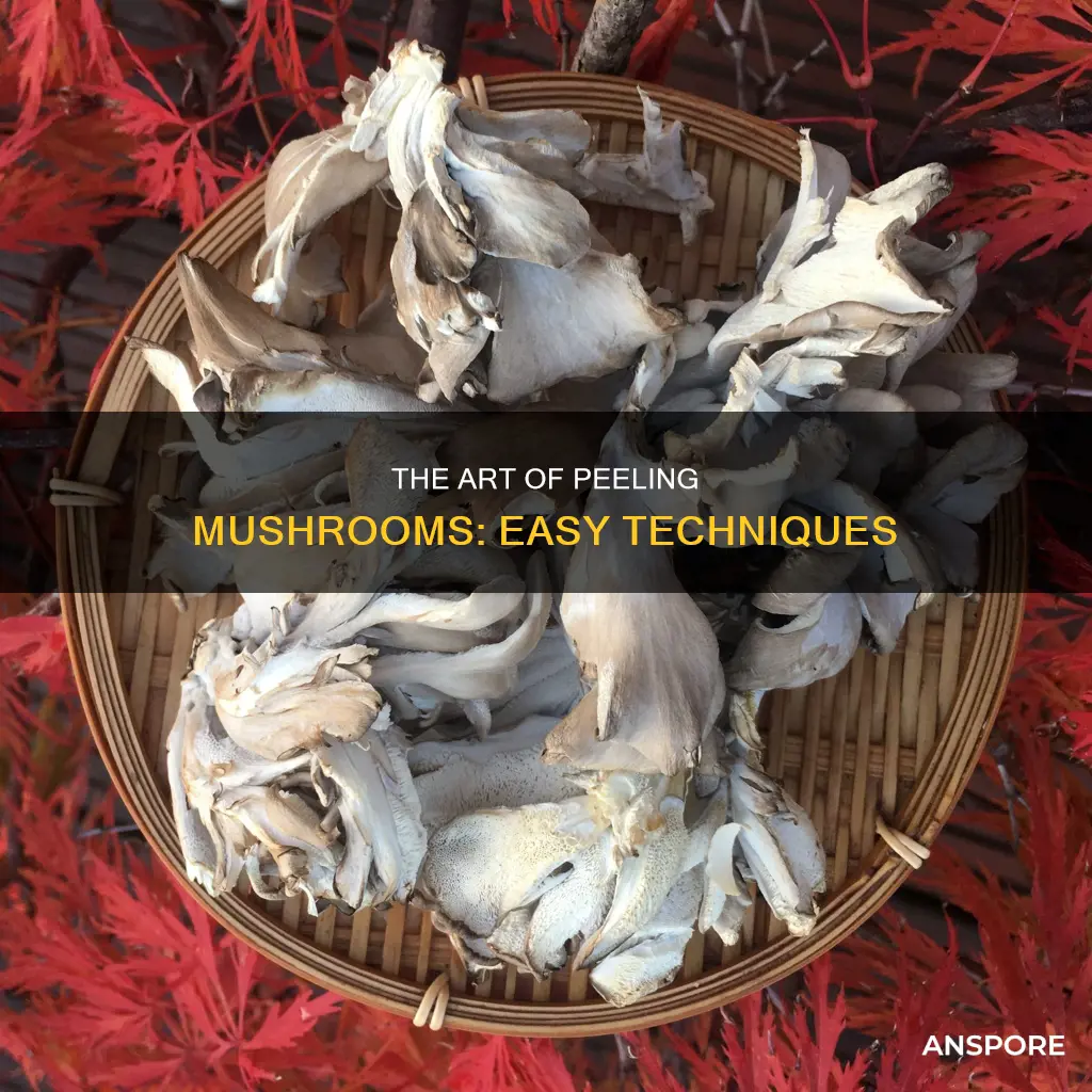 how to peel a mushroom