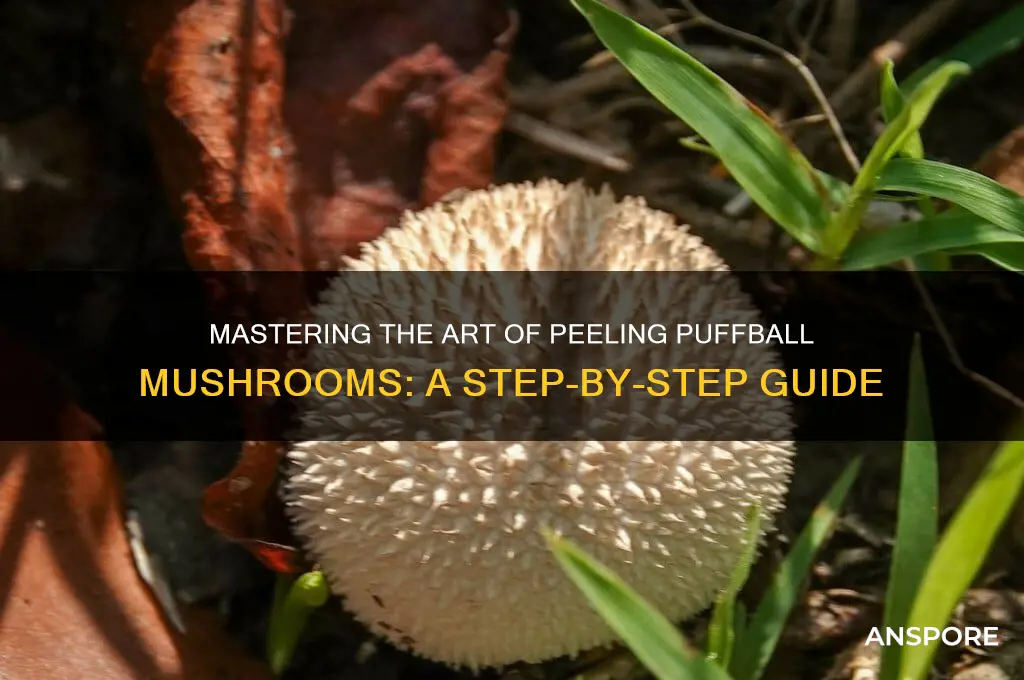 how to peel a puffball mushroom