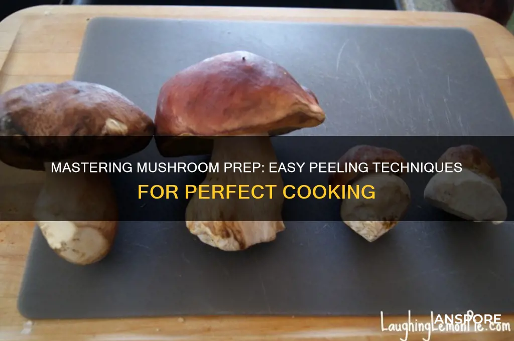 how to peel mushrooms before cooking