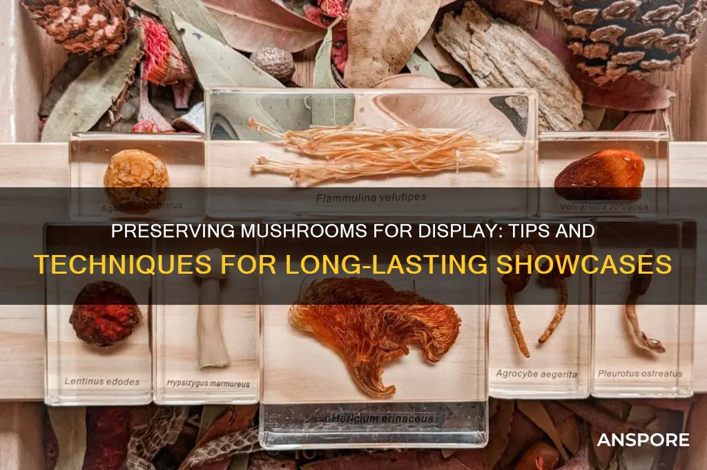 how to perserve mushrooms for showimg
