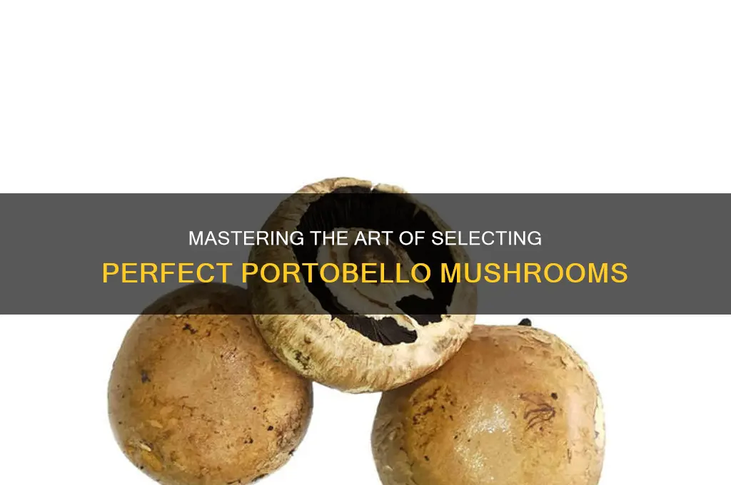 how to pick a porabello mushroom