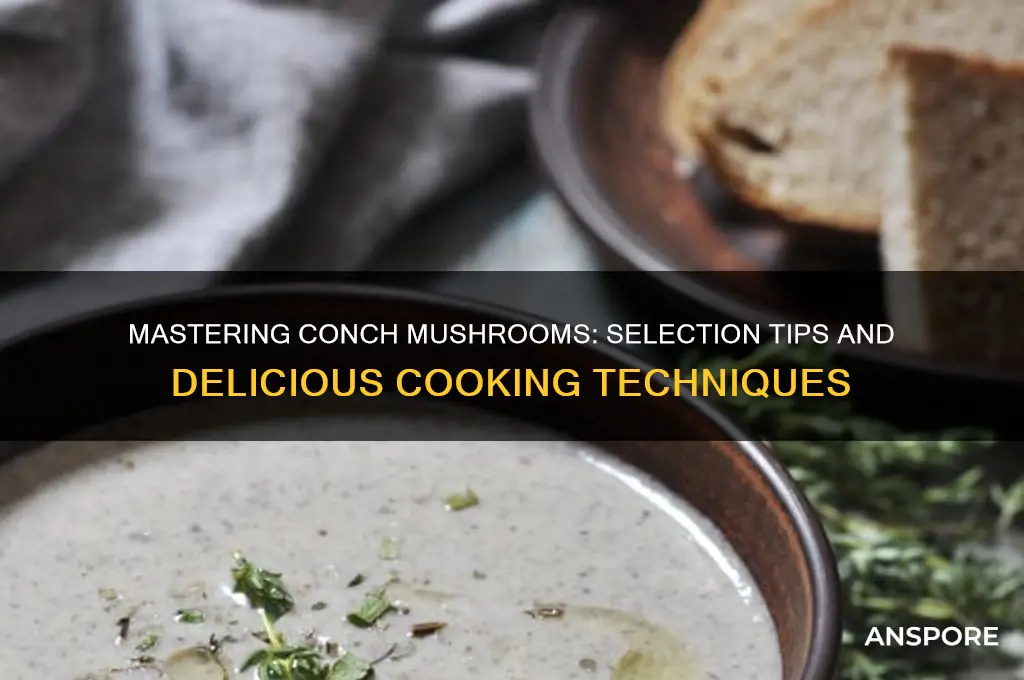 how to pick and cook conch mushrooms
