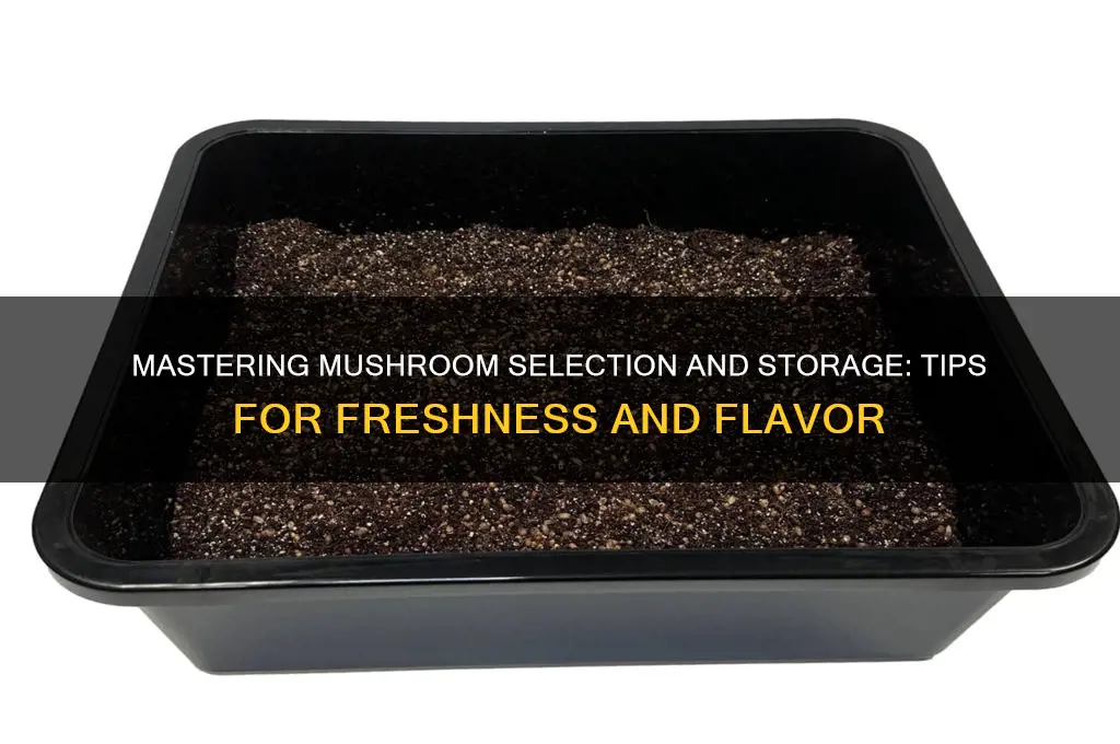 how to pick and store mushrooms