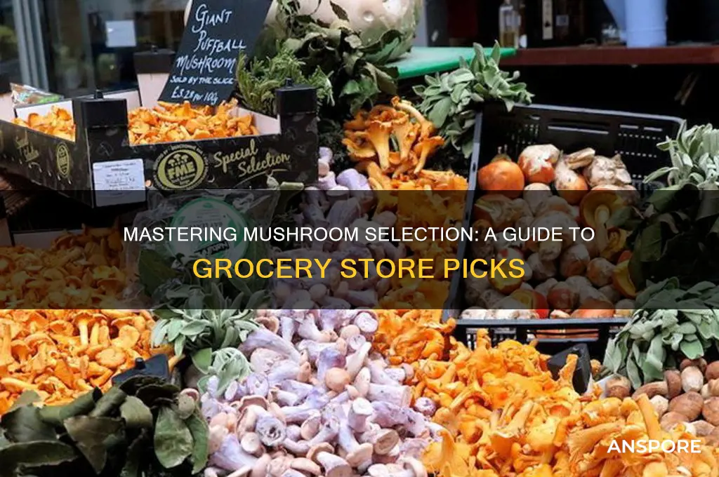 how to pick mushrooms at the grocery store