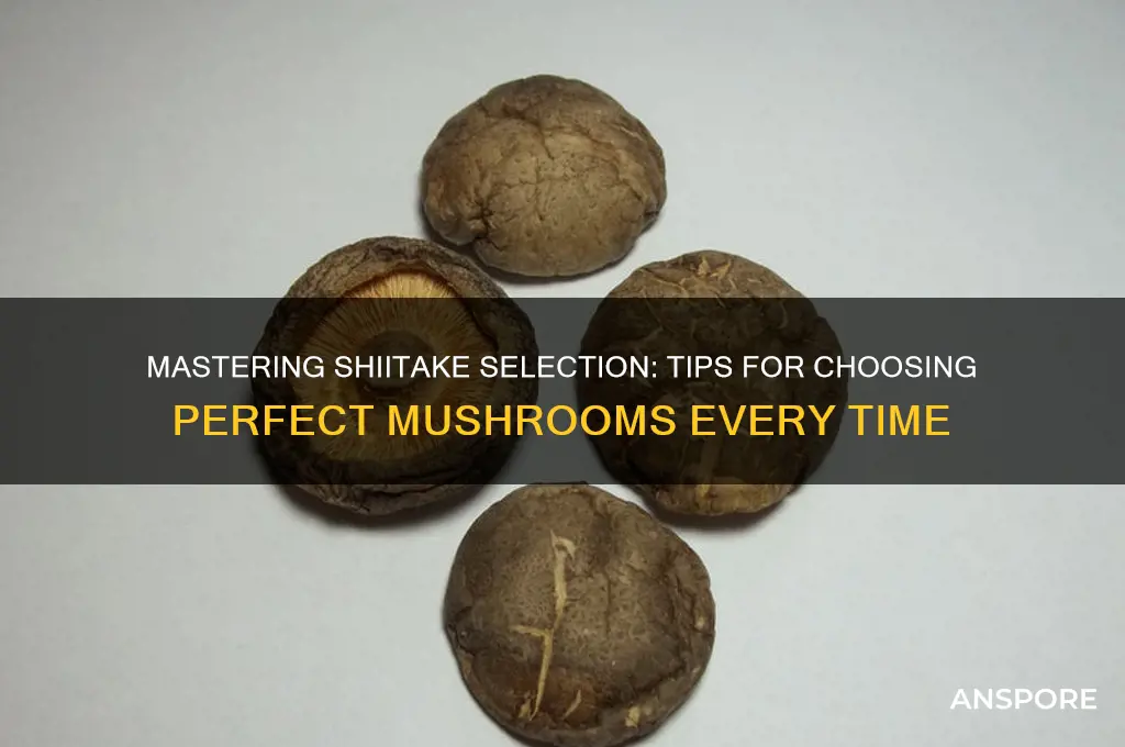 how to pick out shiitake mushrooms