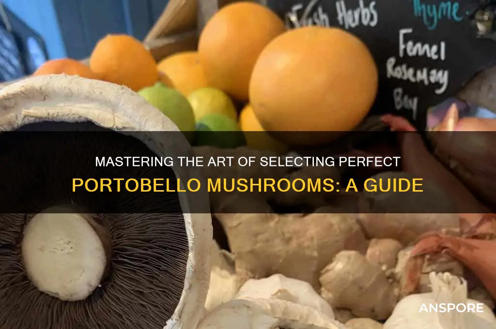 how to pick portobello mushroom