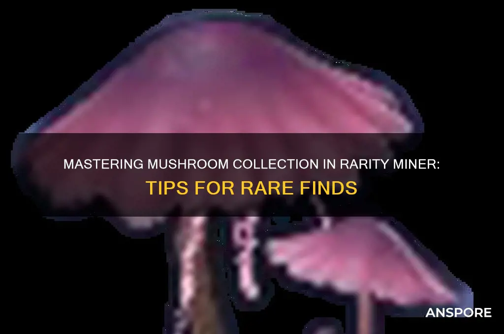 how to pick up mushrooms in rarity miner