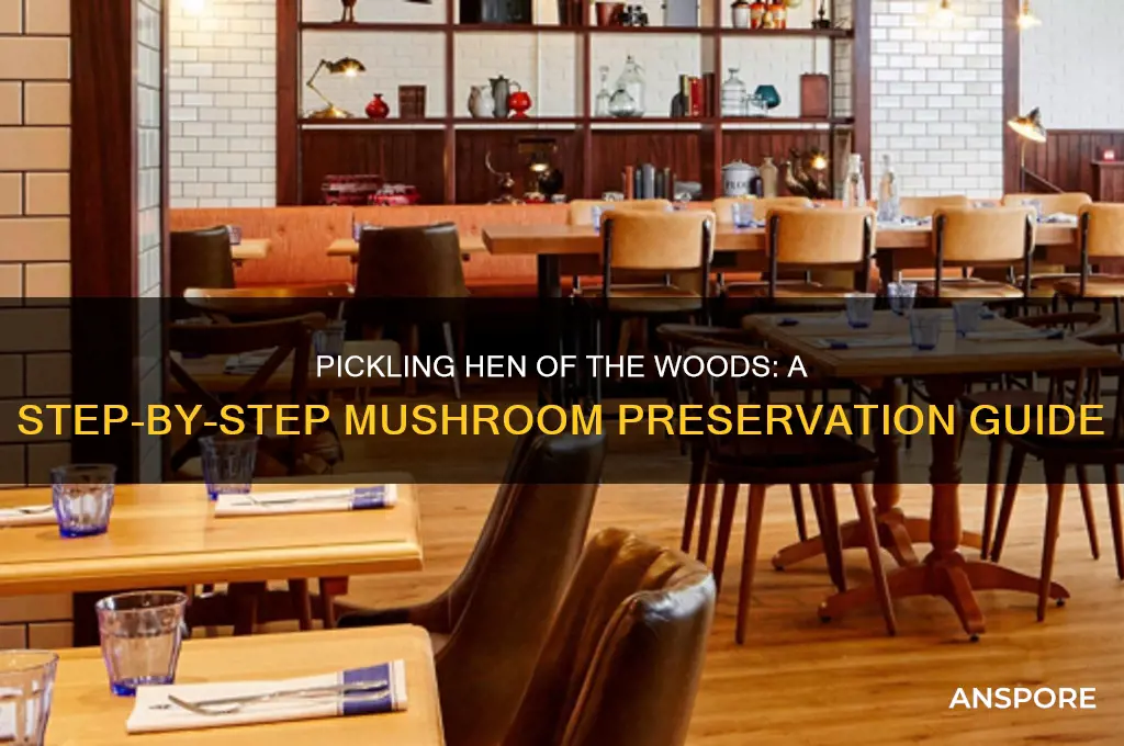 how to pickle hen of the woods mushrooms