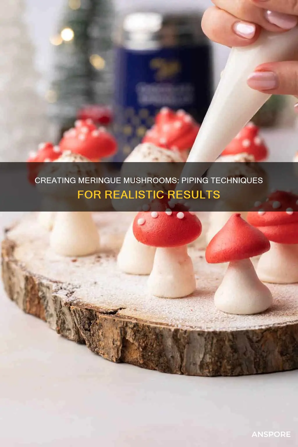 how to pipe meringue mushrooms