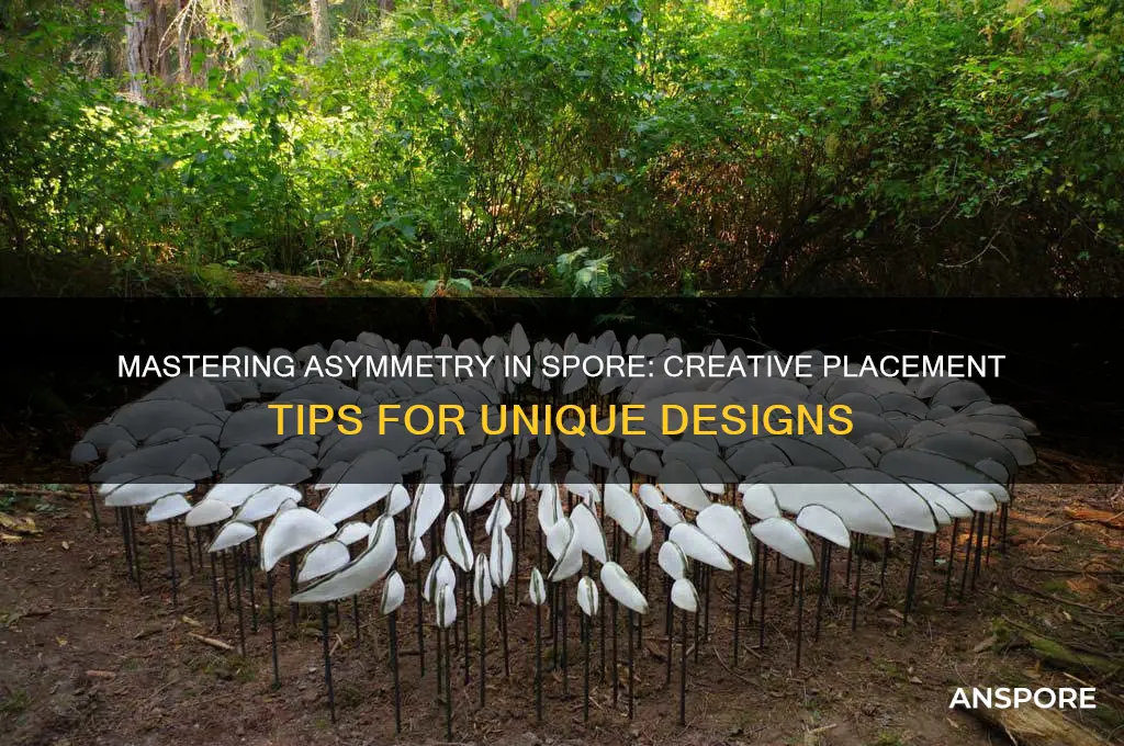 how to place things asymmetrical in spore