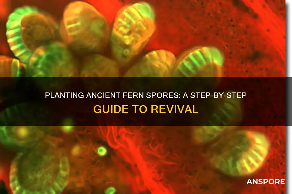 how to plant ancient fern spores