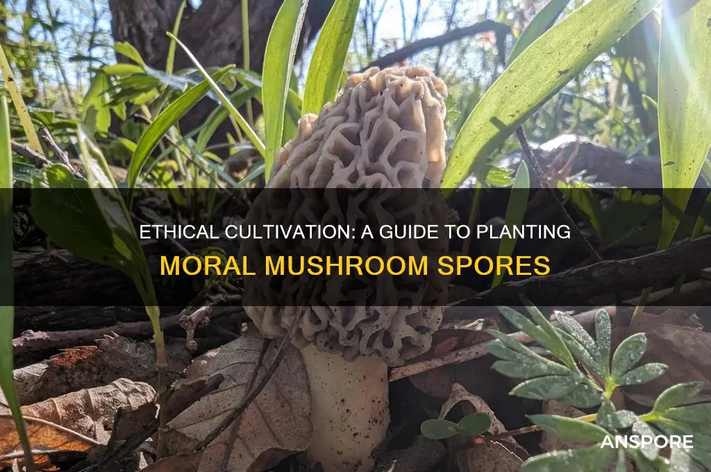 how to plant moral mushroom spores