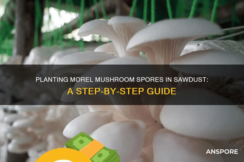 how to plant morel mushroom spores in sawdust