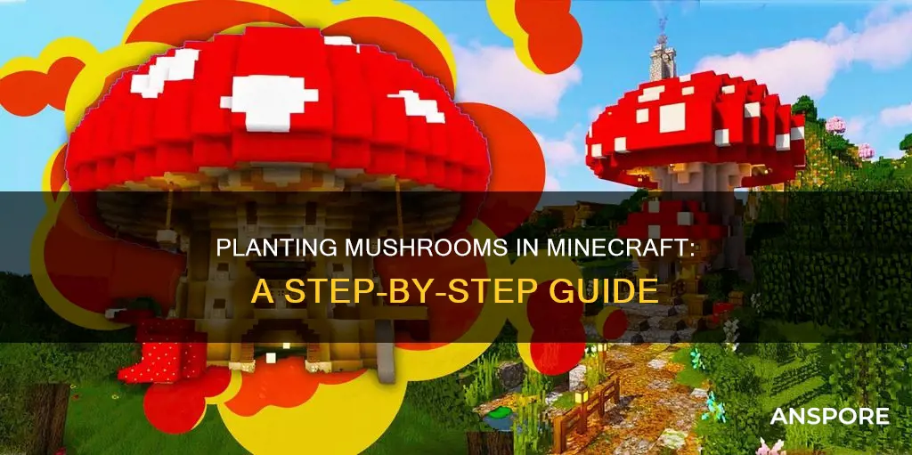 how to plant mushroom ininecraft