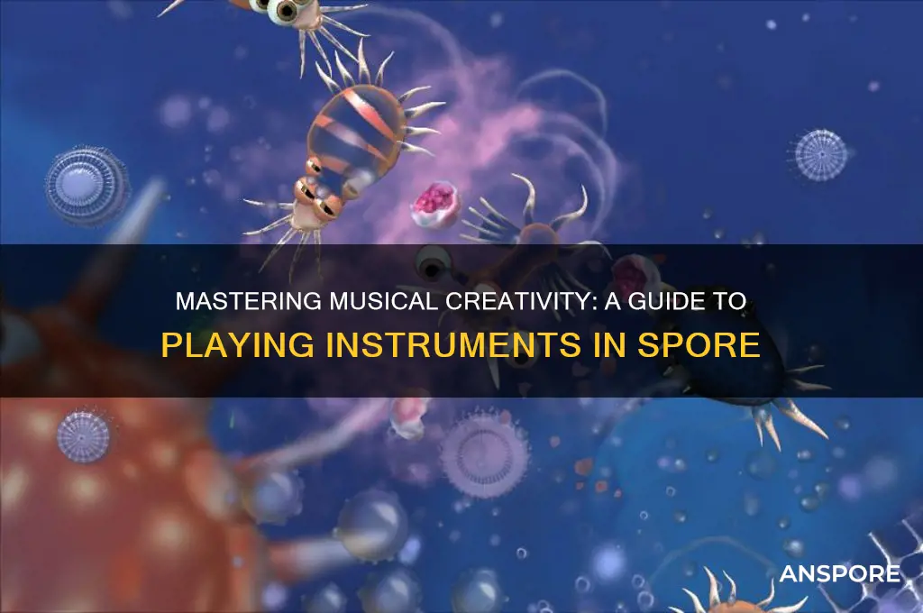 how to play instruments in spore