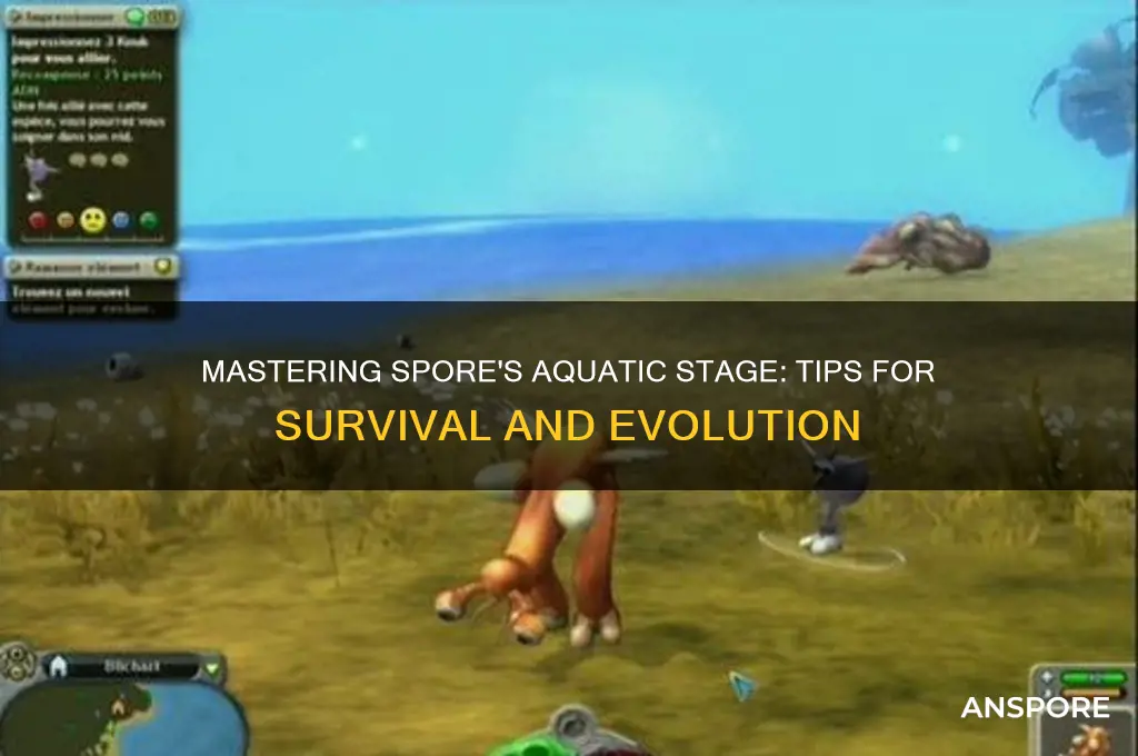 how to play spore aquatic stage