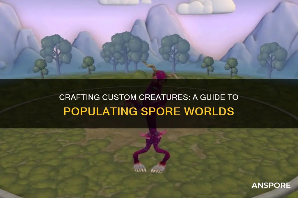 how to populate spore with your own creatures