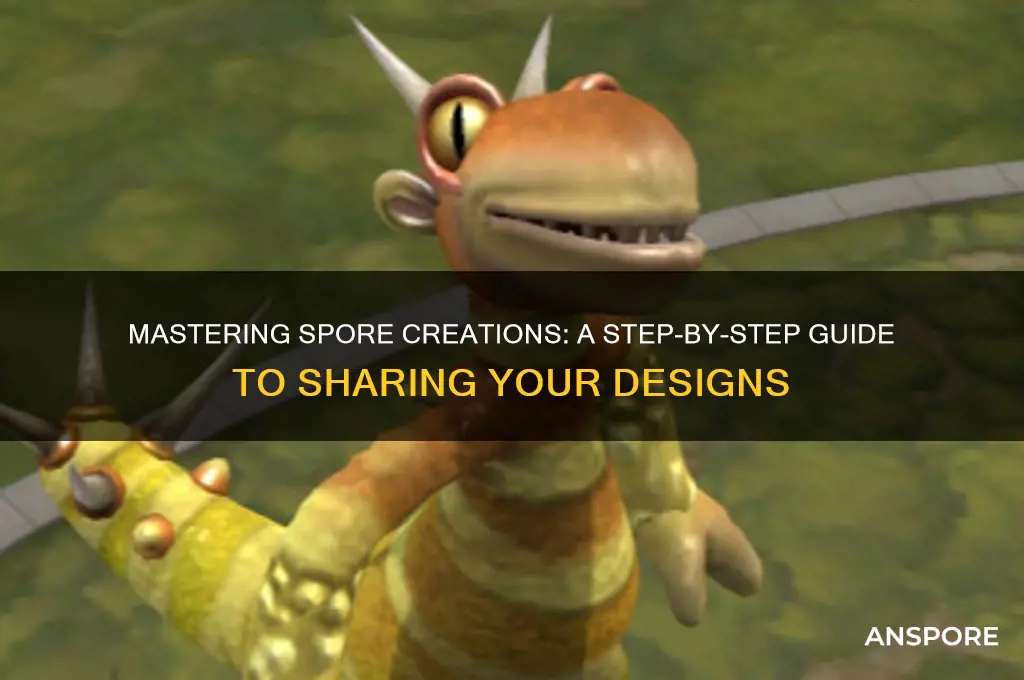 how to post spore creations
