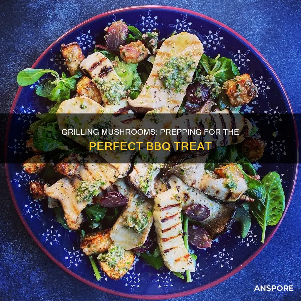 how to prep grill mushrooms