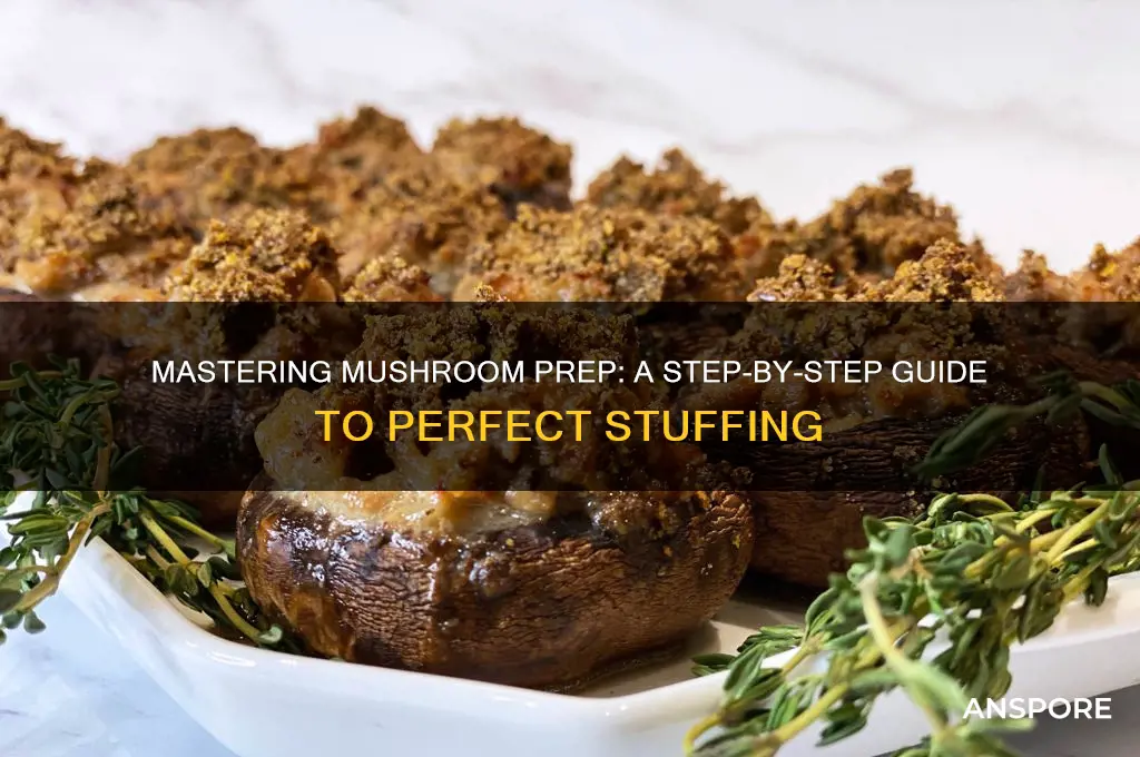 how to prep mushrooms for stuffing