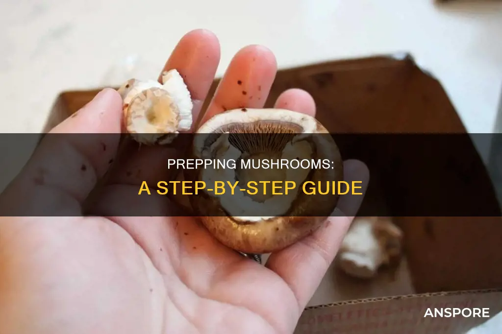 how to prep mushrooms