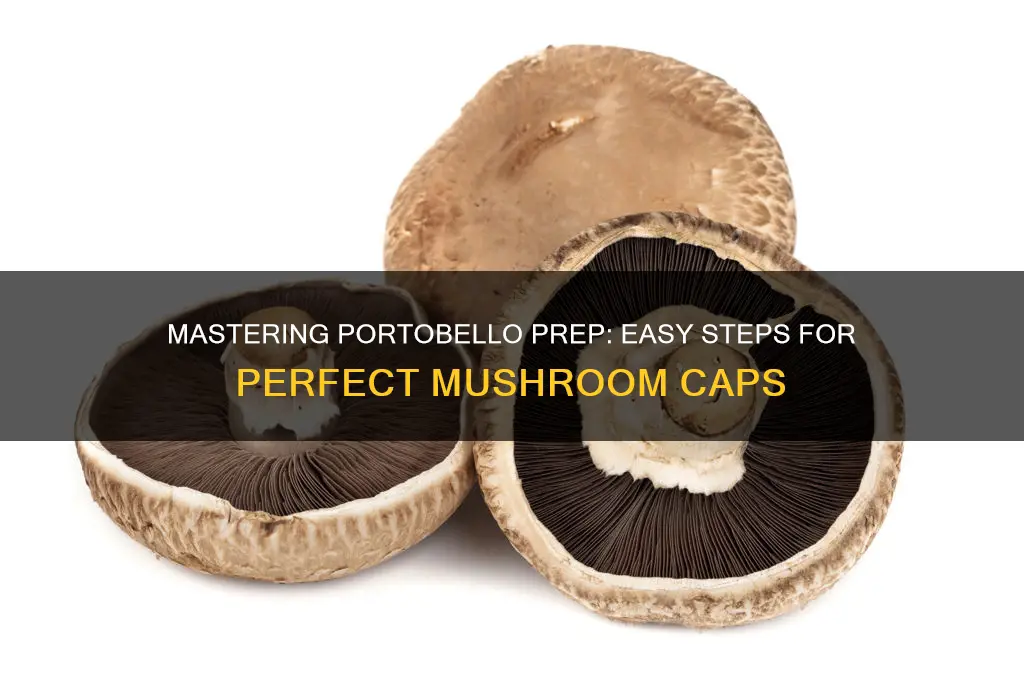 how to prep portobello mushroom caps