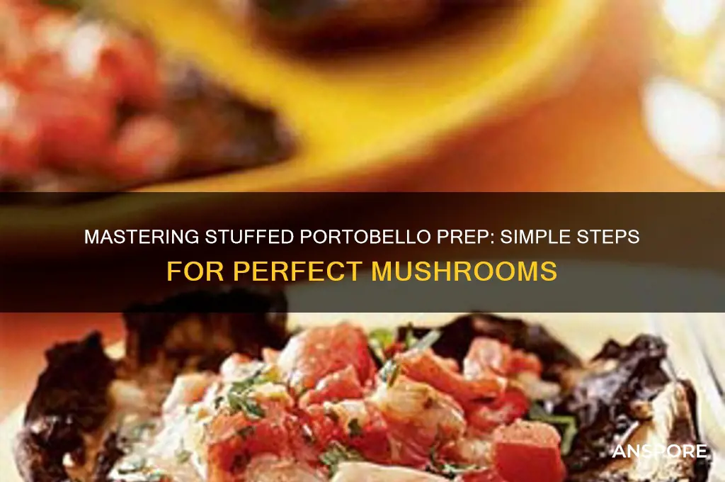 how to prep portobello mushrooms for stuffing