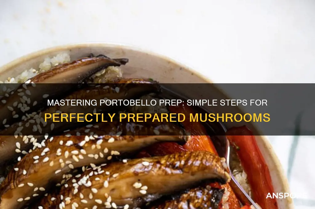 how to prep portobello mushrooms