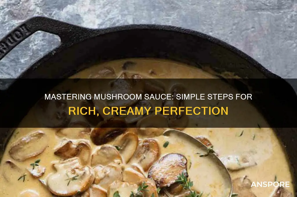 how to prepare a mushroom sauce