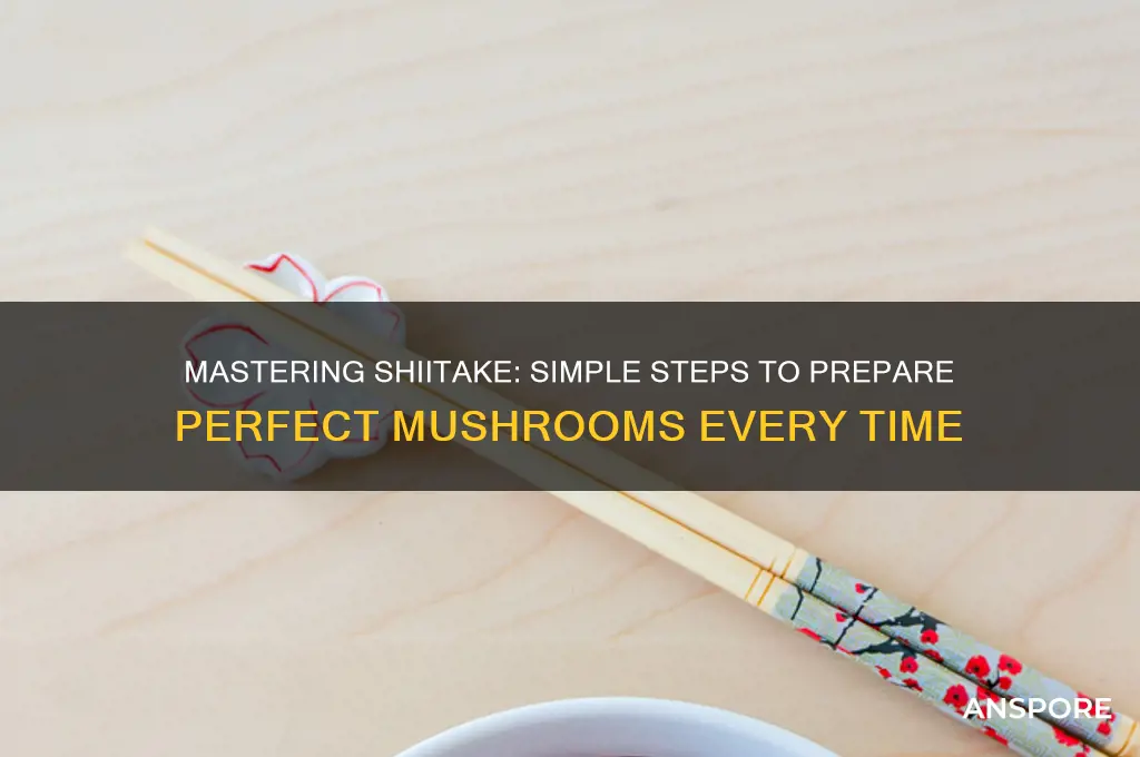 how to prepare a shiitake mushroom