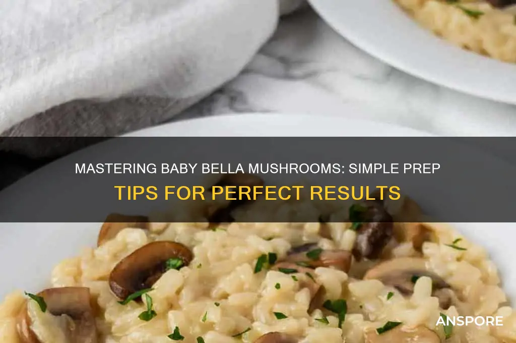 how to prepare baby bella mushrooms