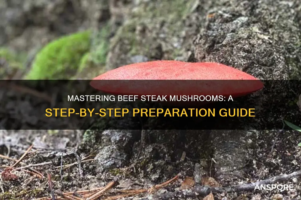 how to prepare beef steak mushrooms