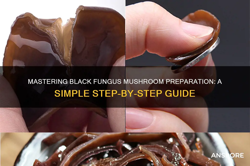 how to prepare black fungus mushroom