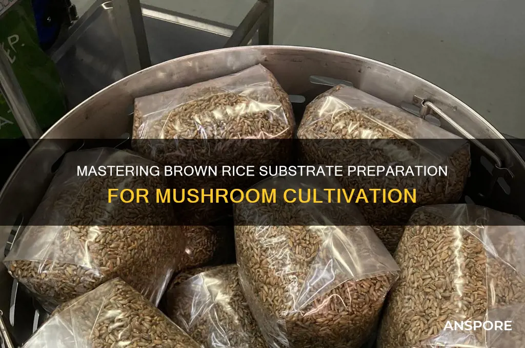 how to prepare brown rice substrate for mushrooms