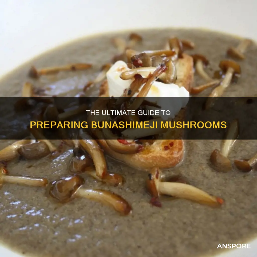 how to prepare bunashimeji mushrooms