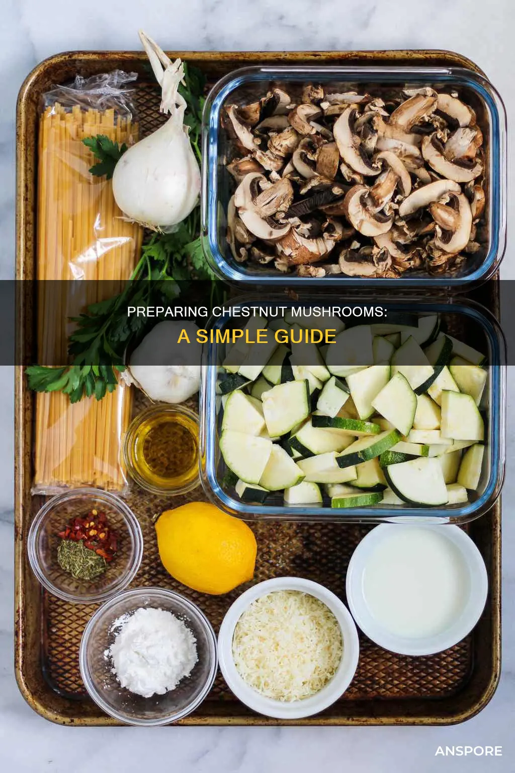 how to prepare chestnut mushrooms