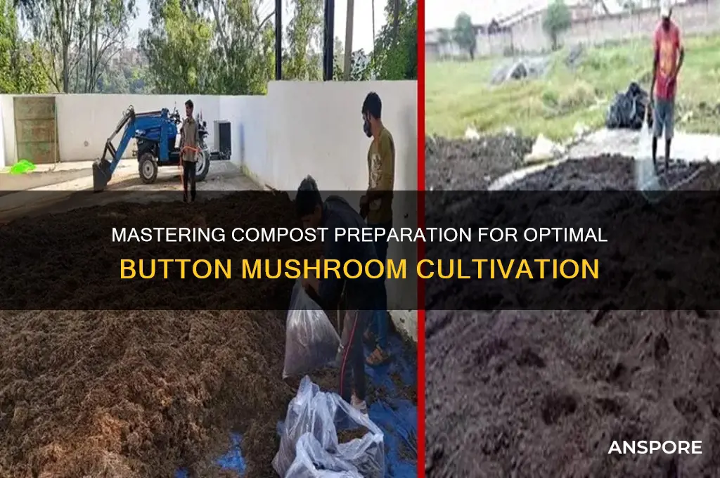 how to prepare compost for button mushroom