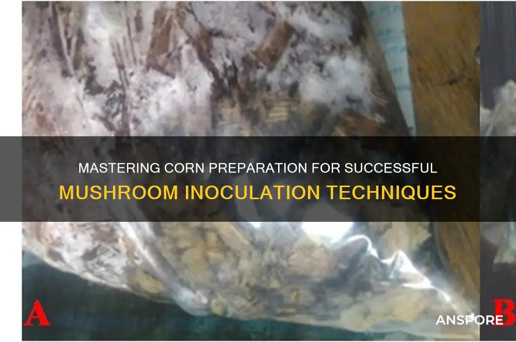 how to prepare corn for mushroom inoculation