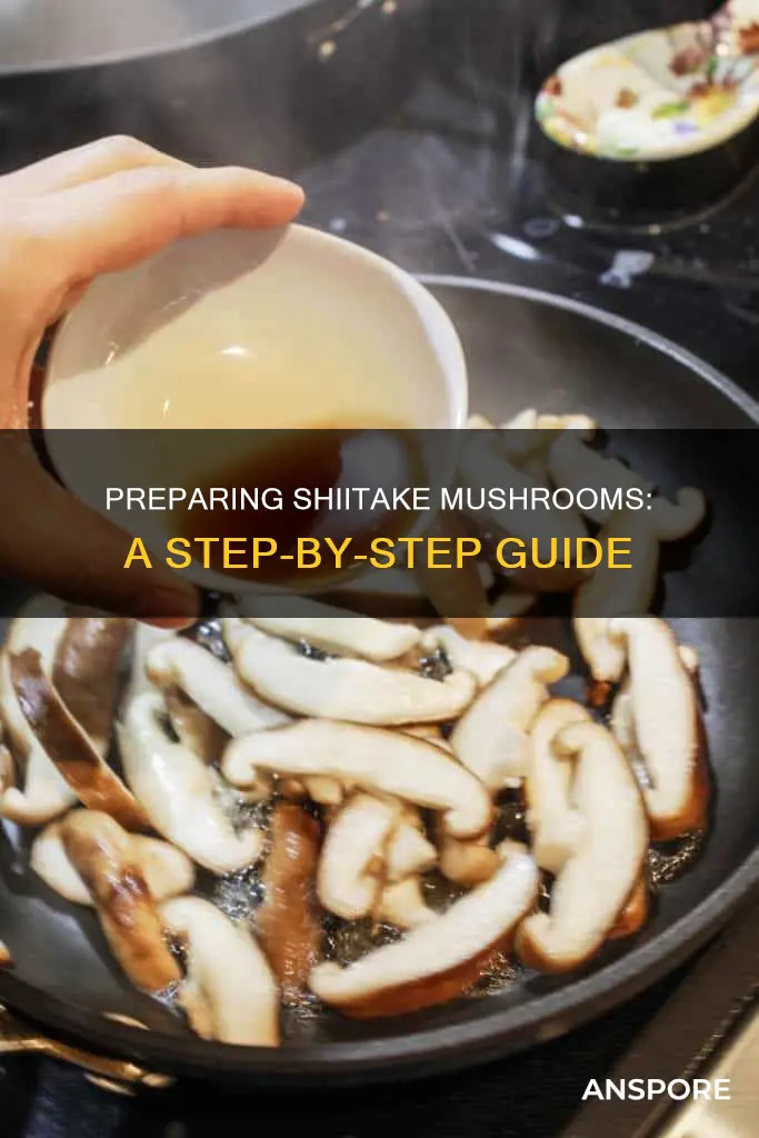 how to prepare cutshiitake mushroom