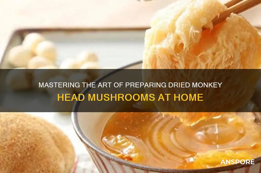 how to prepare dried monkey head mushroom