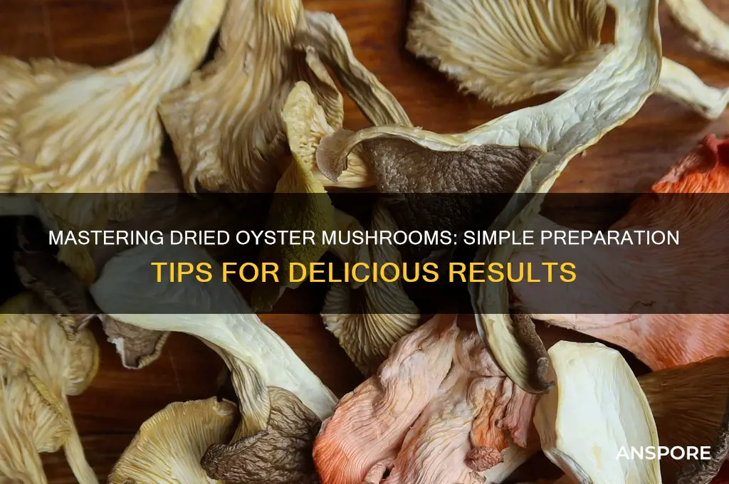 how to prepare dried oyster mushrooms