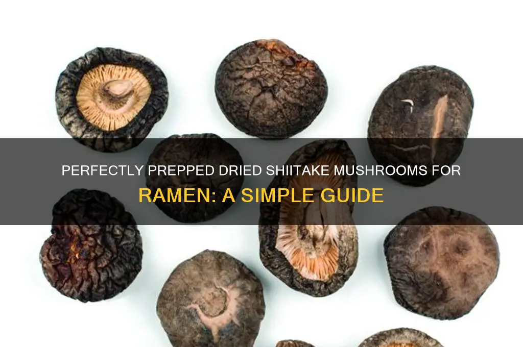 how to prepare dried shiitake mushrooms for ramen