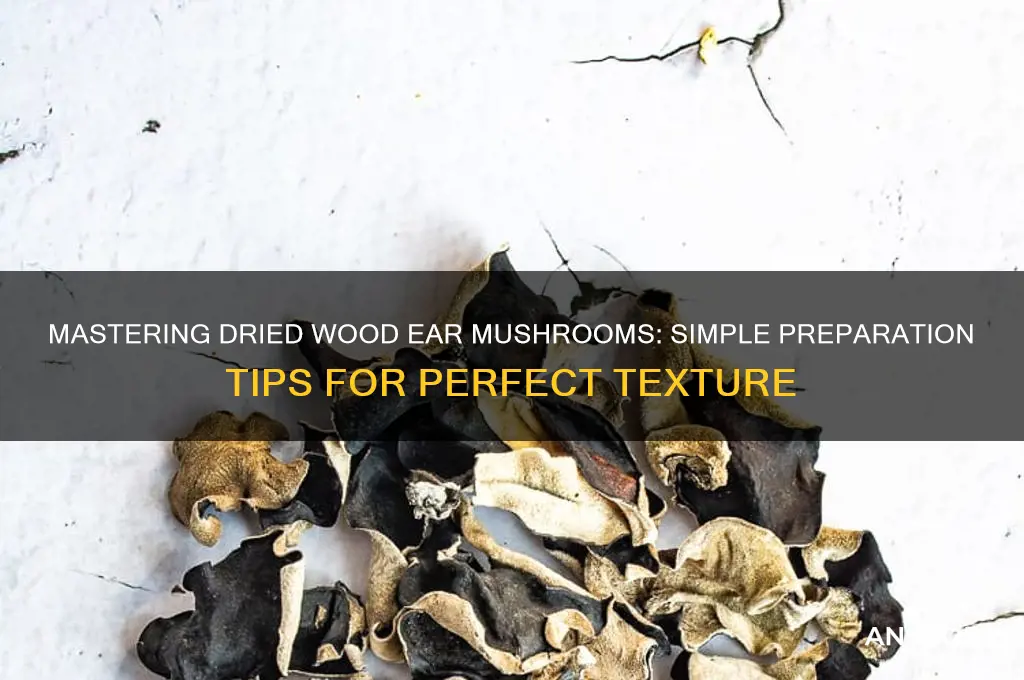 how to prepare dried wood ear mushrooms
