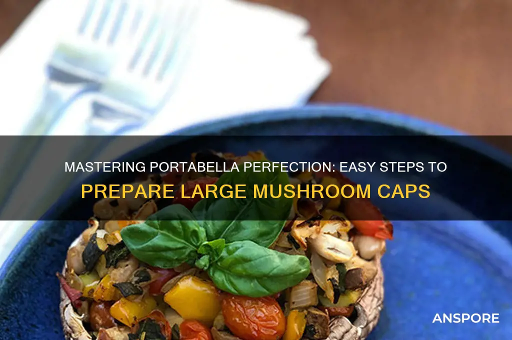 how to prepare large portabella mushroom caps