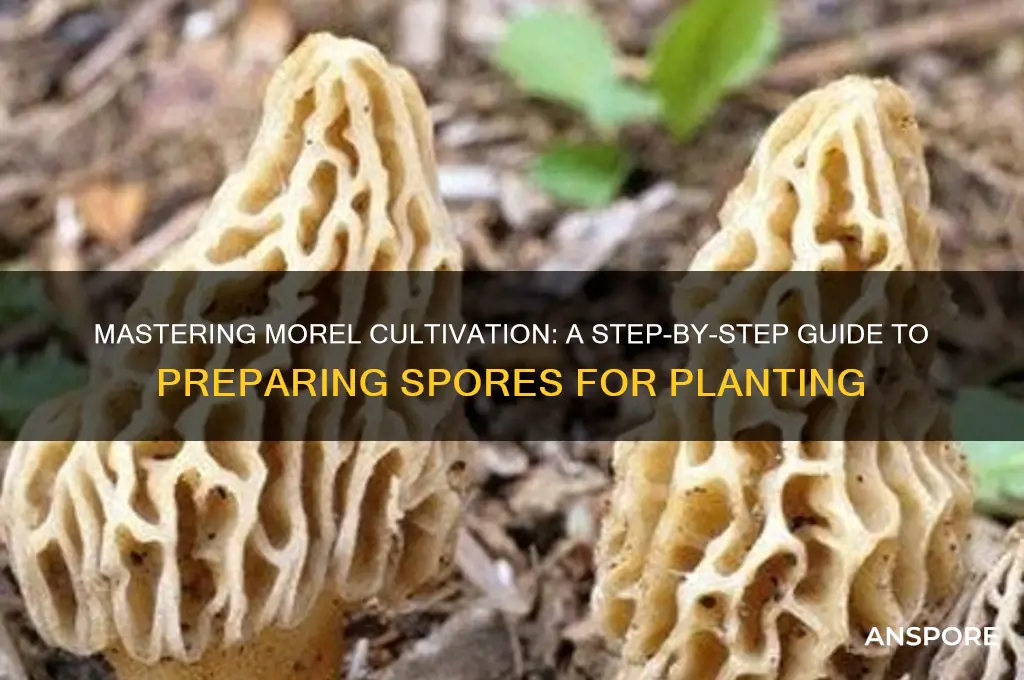 how to prepare morel spores for planting