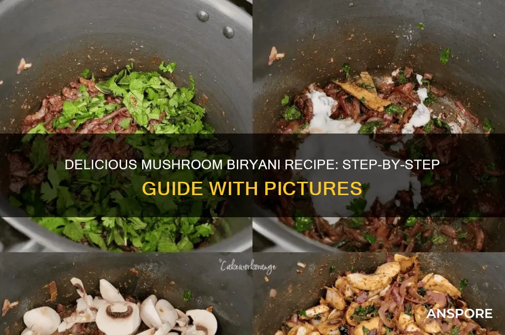 how to prepare mushroom biryani with picture