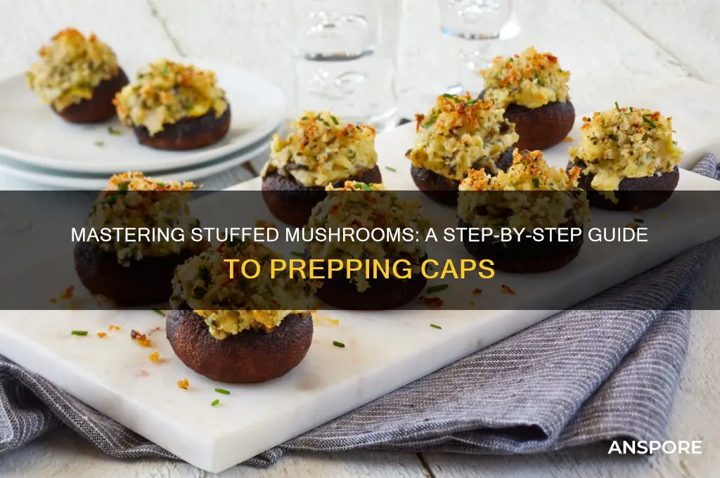 how to prepare mushroom caps for stuffing
