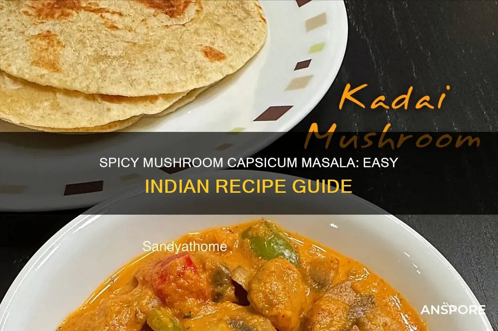 how to prepare mushroom capsicum masala