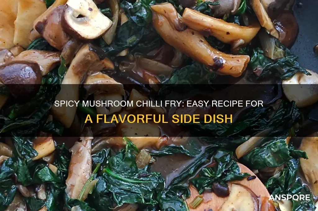 how to prepare mushroom chilli fry